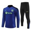 Barcelona Trainings Sweatshirt Quarter-zip 2024-25 Blauwe - Kids